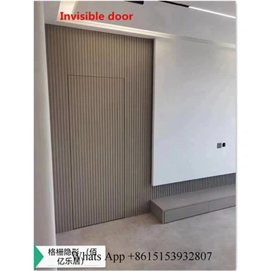 פנל דלת בלתי נראה פנים בית סלון דלת ציפוי קיר רון