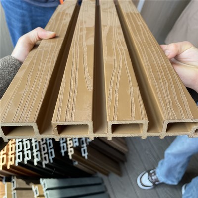 חיפוי קיר חיצוני WPC פאנל קיר חיצוני WPC SLAT PANEL