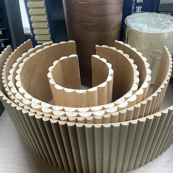 Wholesale Flexible Curved Fluted Wall Panel Furniture Bendable Board Solid Wood Bendable Wall Paneling best